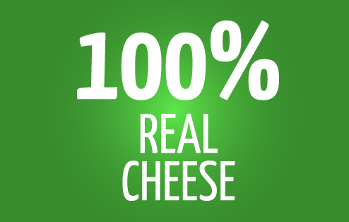 100% real cheese