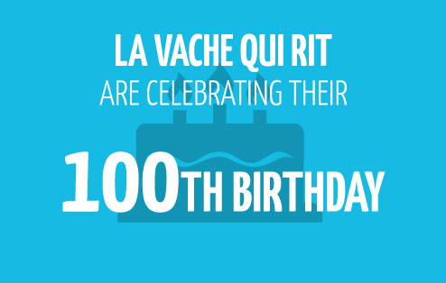 la vache qui rit are celebrating their 100th birthday