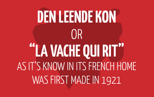 Den leende kon or “la vache qui rit” as it’s know in its french home was first made in 1921